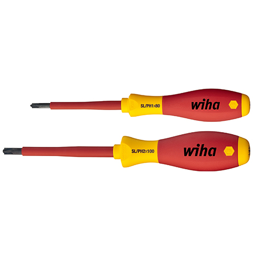 [Wiha] — Insulated Slot/Phillips Combo Screwdriver Set SB328 S2
