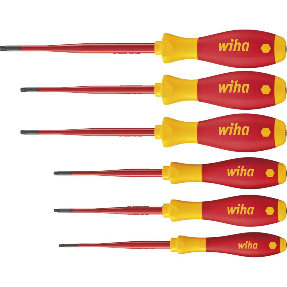 [Wiha] — Insulated Torx Tamperproof Screwdriver Set SlimFix 3251TR K6