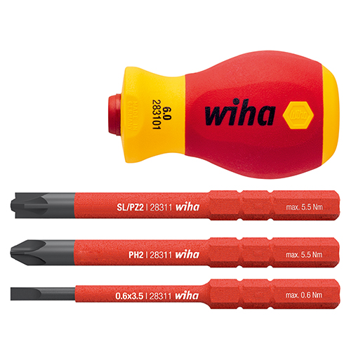 [Wiha] — Insulated Screwdriver Handle Set SB2831 0101