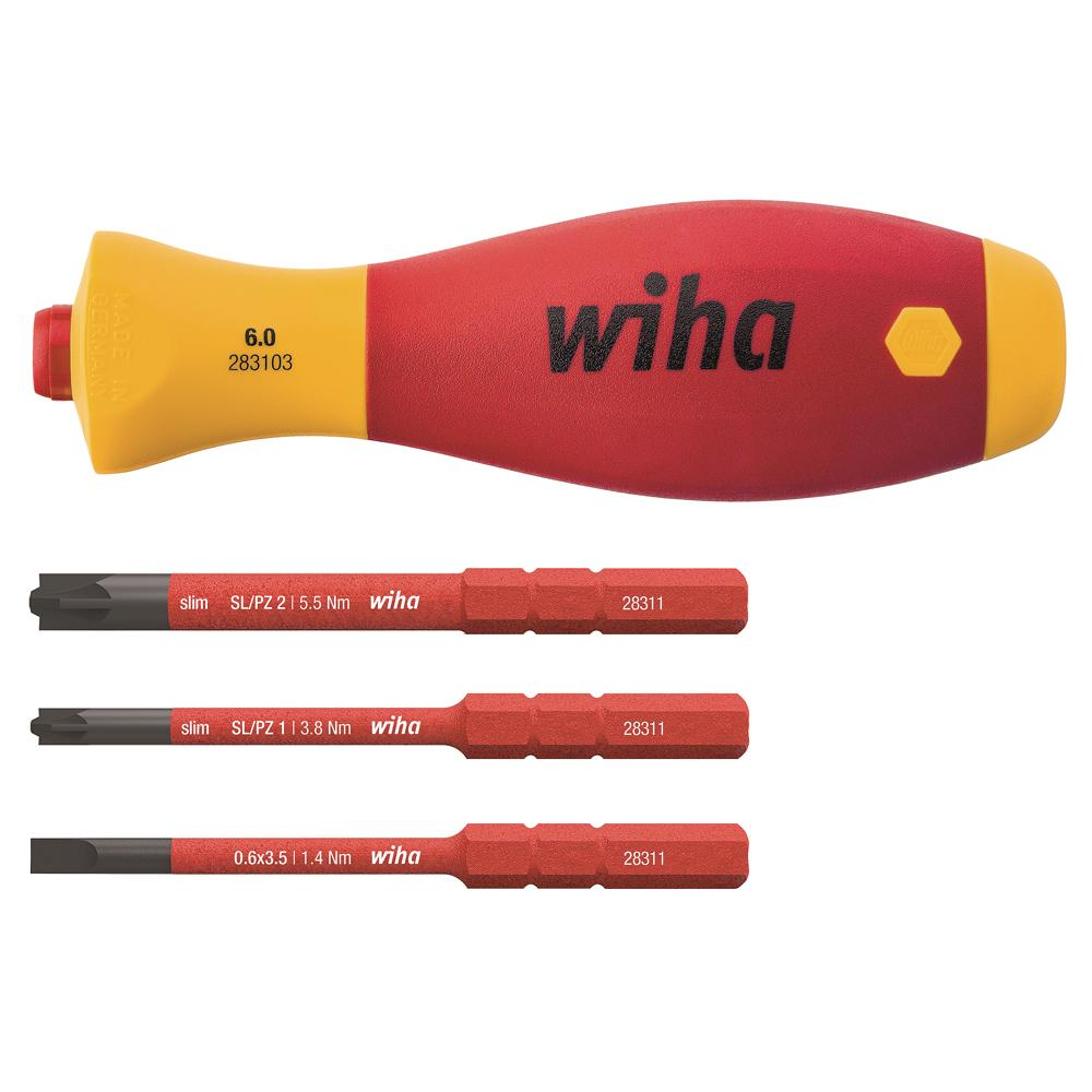 [Wiha] — Insulated Screwdriver Handle Set 2831 03 01