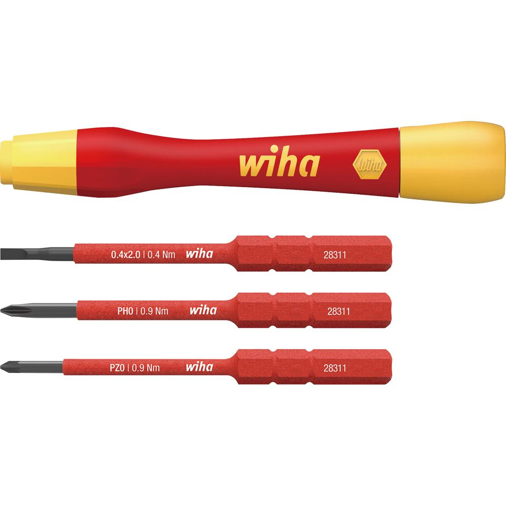 [Wiha] — Insulated Precision Screwdriver Set Replaceable Blade SB2831-04