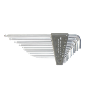 [PB Swiss Tools] — Ball End Hex L-Key Set Long Inch 212.ZLH CN