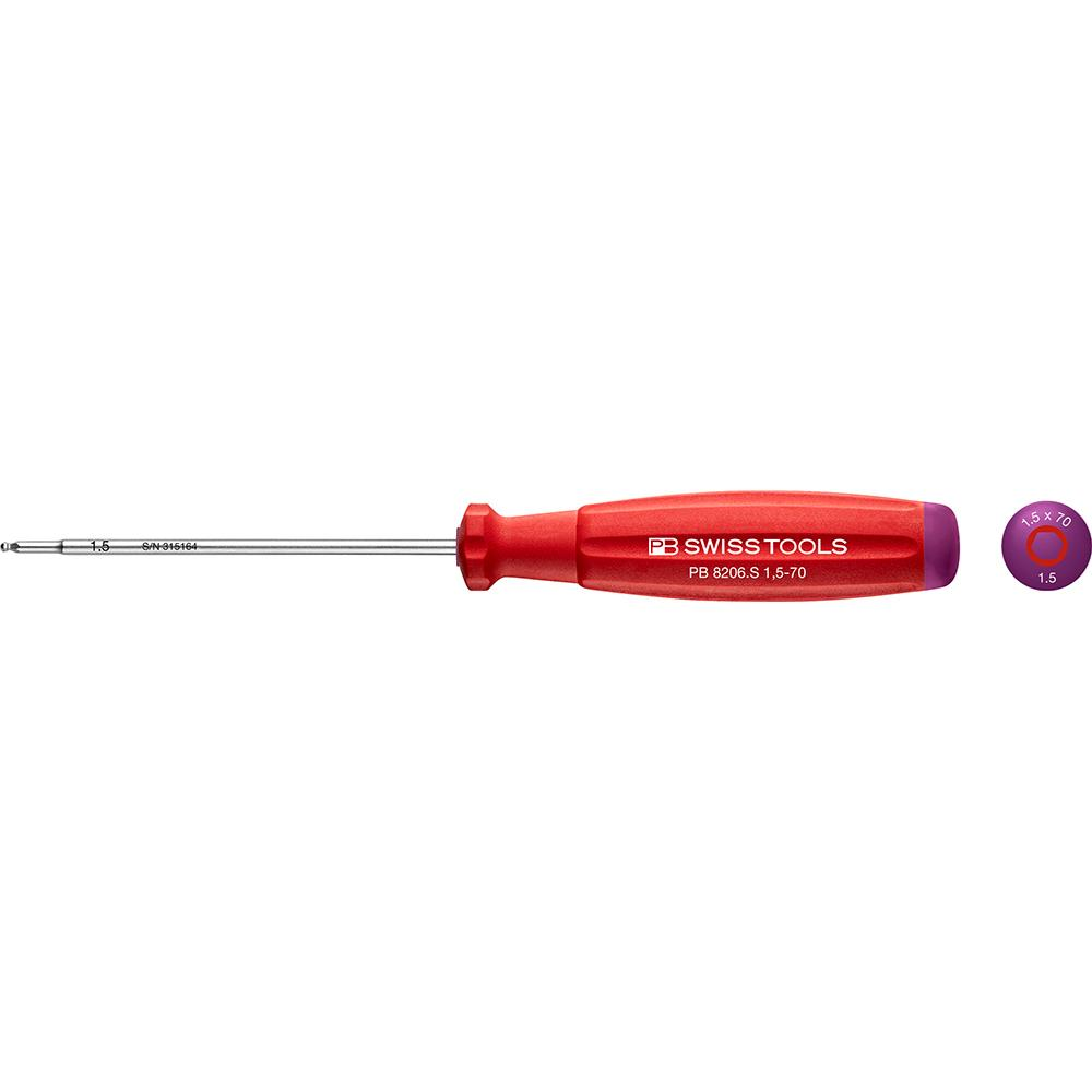 [PB Swiss Tools] — Ball-Hex Driver SwissGrip PB 8206