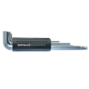 [Seshin Buffalo] — Ball End Hex L-Key Set Black Case 9pcs SB-LBKW9