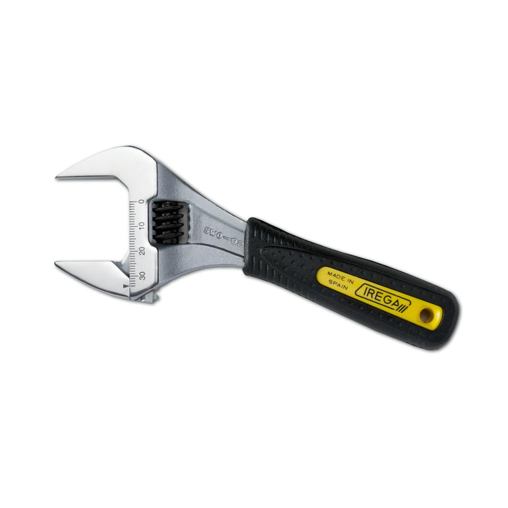 IREGA — Super Wide Opening Adjustable Wrench Rubber Grip