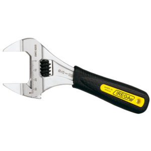 IREGA — Super Wide Opening Adjustable Wrench Xtra Slim Jaw Rubber Grip
