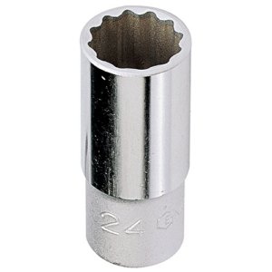 Genius — Deep Hand Socket 1/2" Drive 12-Point Metric (8–21mm)