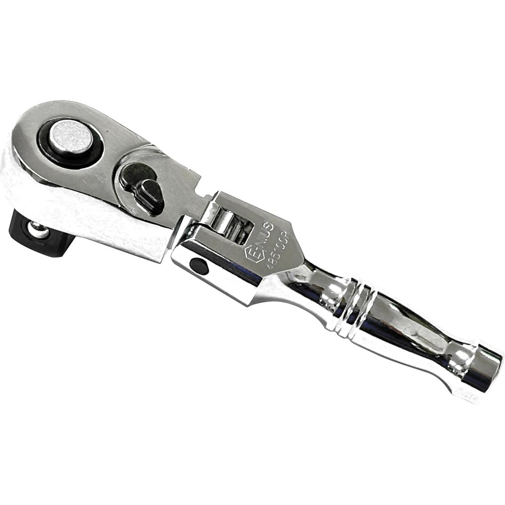 Genius — 100T Stubby Flex Head Ratchet Handle 1/2"