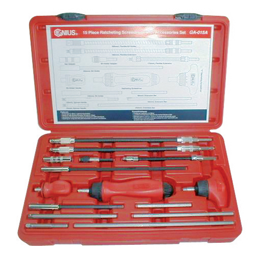 Genius — Ratchet Screwdriver Set GA-015A