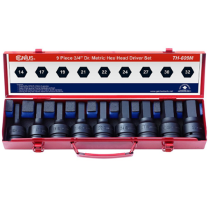 Genius — Impact Hex Bit Socket Set TH-609M