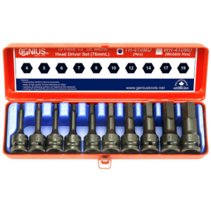 Genius — Impact Hex Bit Socket Set TH-410MD