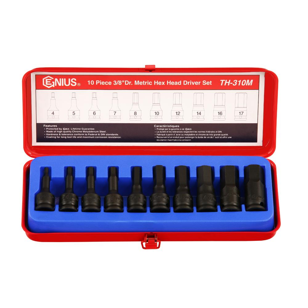 Genius — Impact Hex Bit Socket Set TH-408M