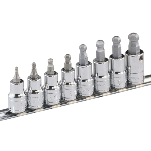 Genius — Ball Point Hex Bit Socket Set BS-308WH