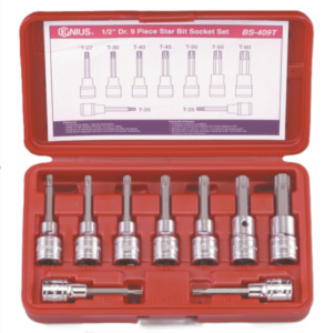 Genius — Torx Bit Socket Set BS-409T