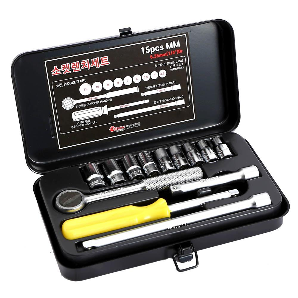 Seshin Buffalo — Socket Wrench Set 1/4DR mm