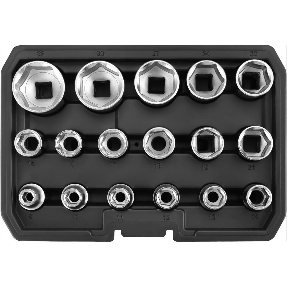 Seshin Buffalo — Socket Wrench Set 1/2DR mm 17pcs
