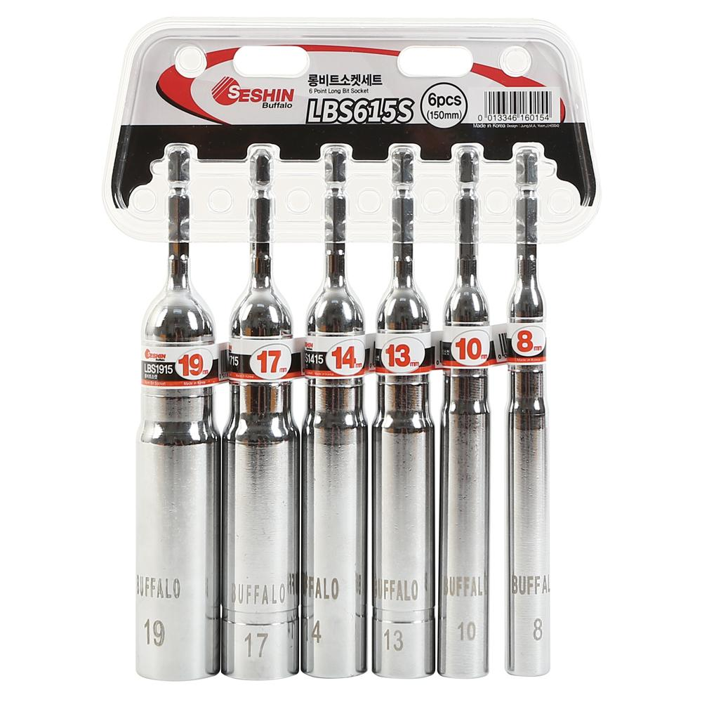 Seshin Buffalo — Point Long Bit Socket Set LBS615S