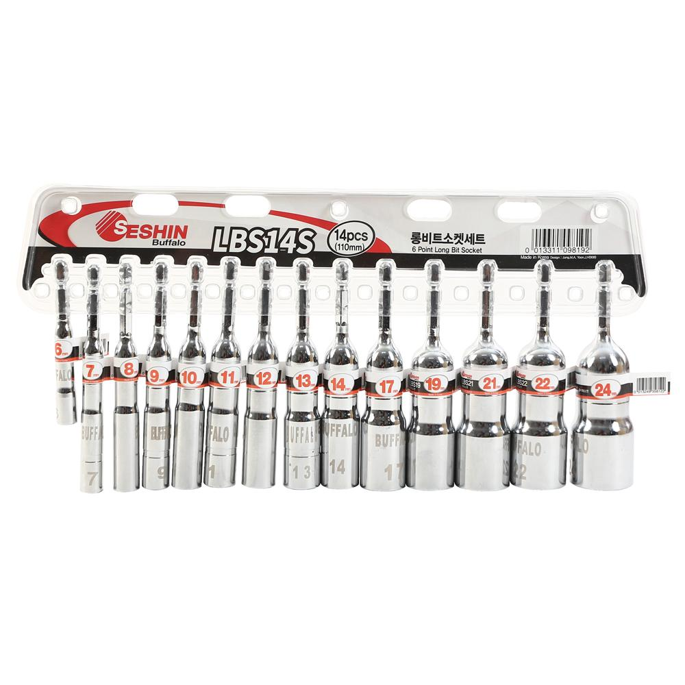 Seshin Buffalo — Point Long Bit Socket Set LBS14S
