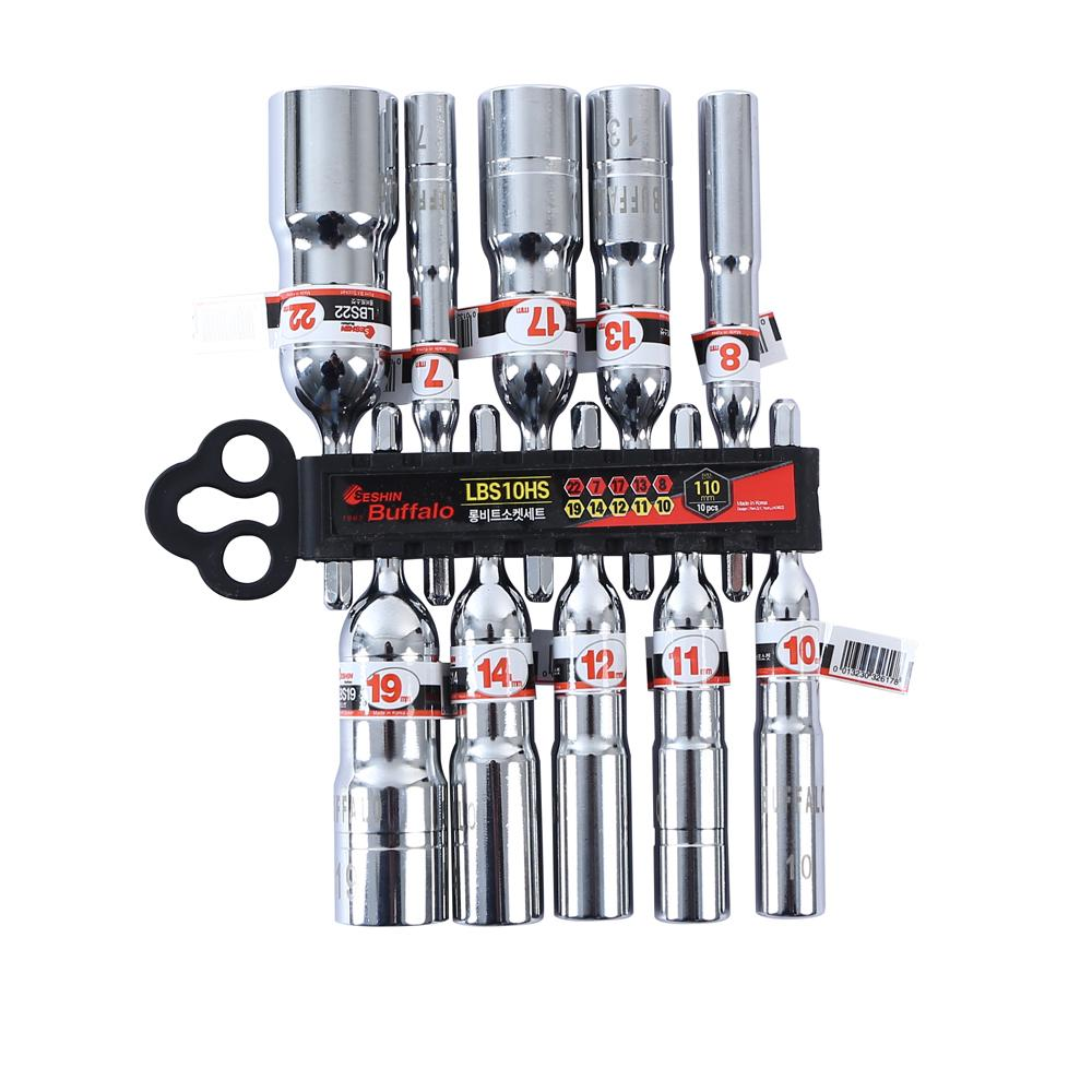 Seshin Buffalo — Point Long Bit Socket Set LBS10HS