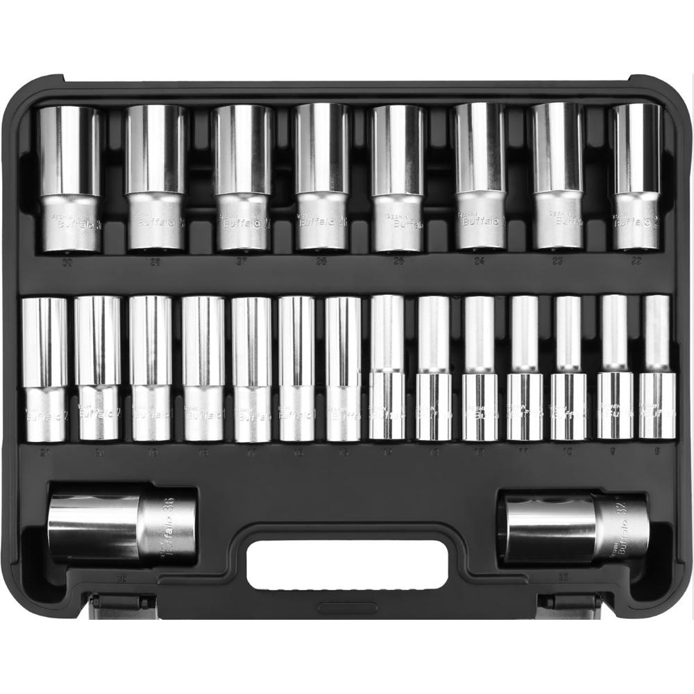 Seshin Buffalo — Socket Wrench Set 3/8+1/2DR mm 24pcs