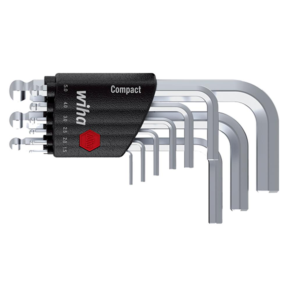 [Wiha] — Ball End Hex L-Key Set Short SB369 KH9