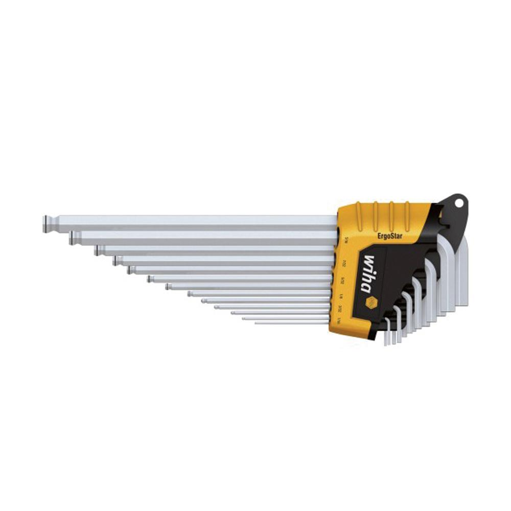 [Wiha] — Magic Ring Ball End Hex L-Key Set Inch SB369 RHZ13