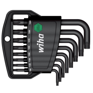 [Wiha] — Torx Tamperproof L-Key Set Black 363TR H8
