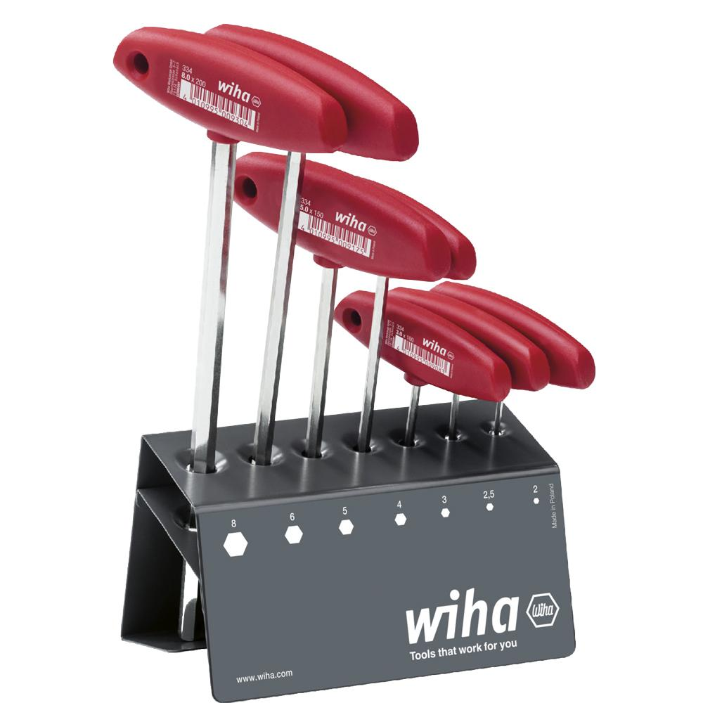 [Wiha] — Hex Driver Set with T-Handle 334VB