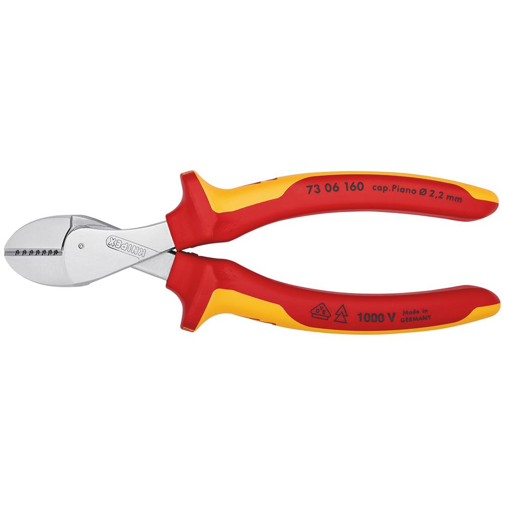 KNIPEX — Insulated X-Cut Diagonal Cutter 73 06 160 SB