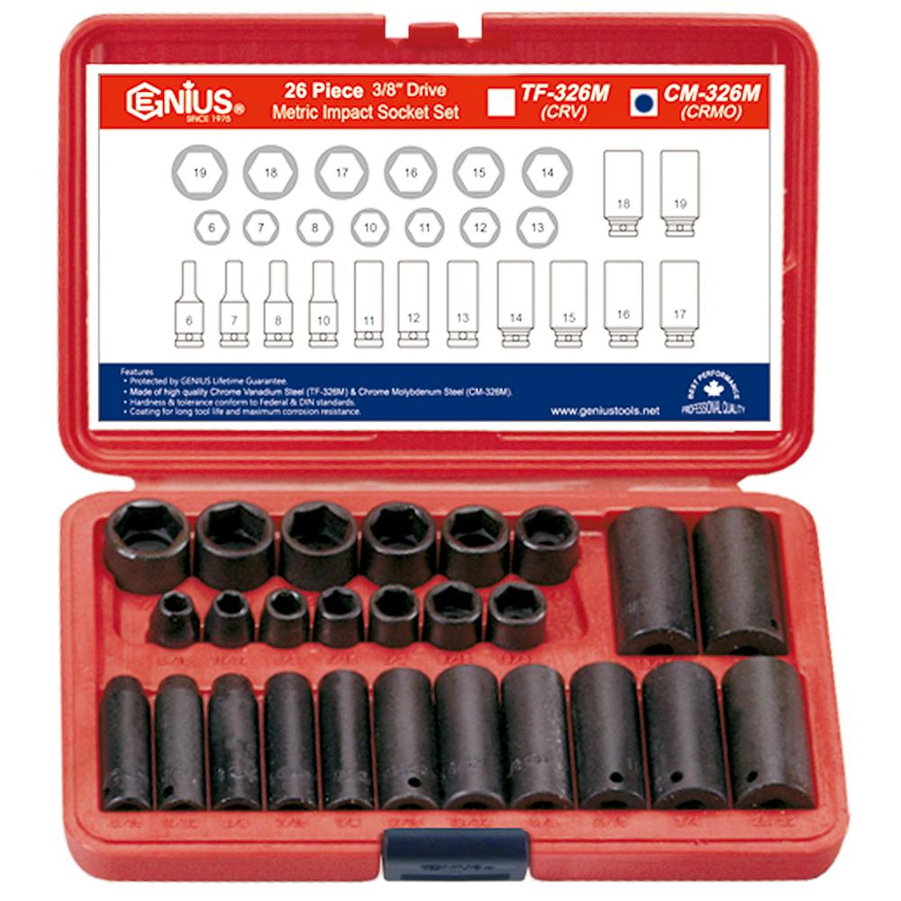 Genius — Impact Socket Set CM-326M