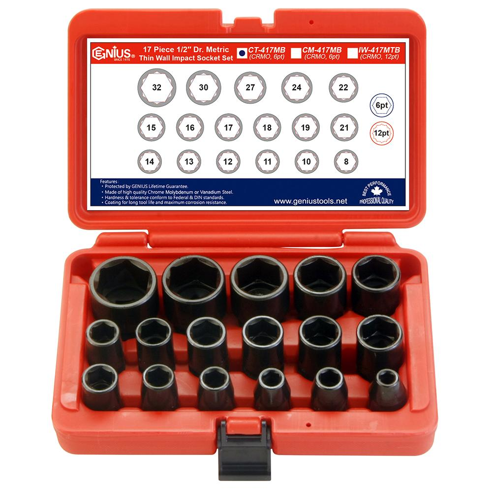 Genius — Impact Socket Set CT-417MB