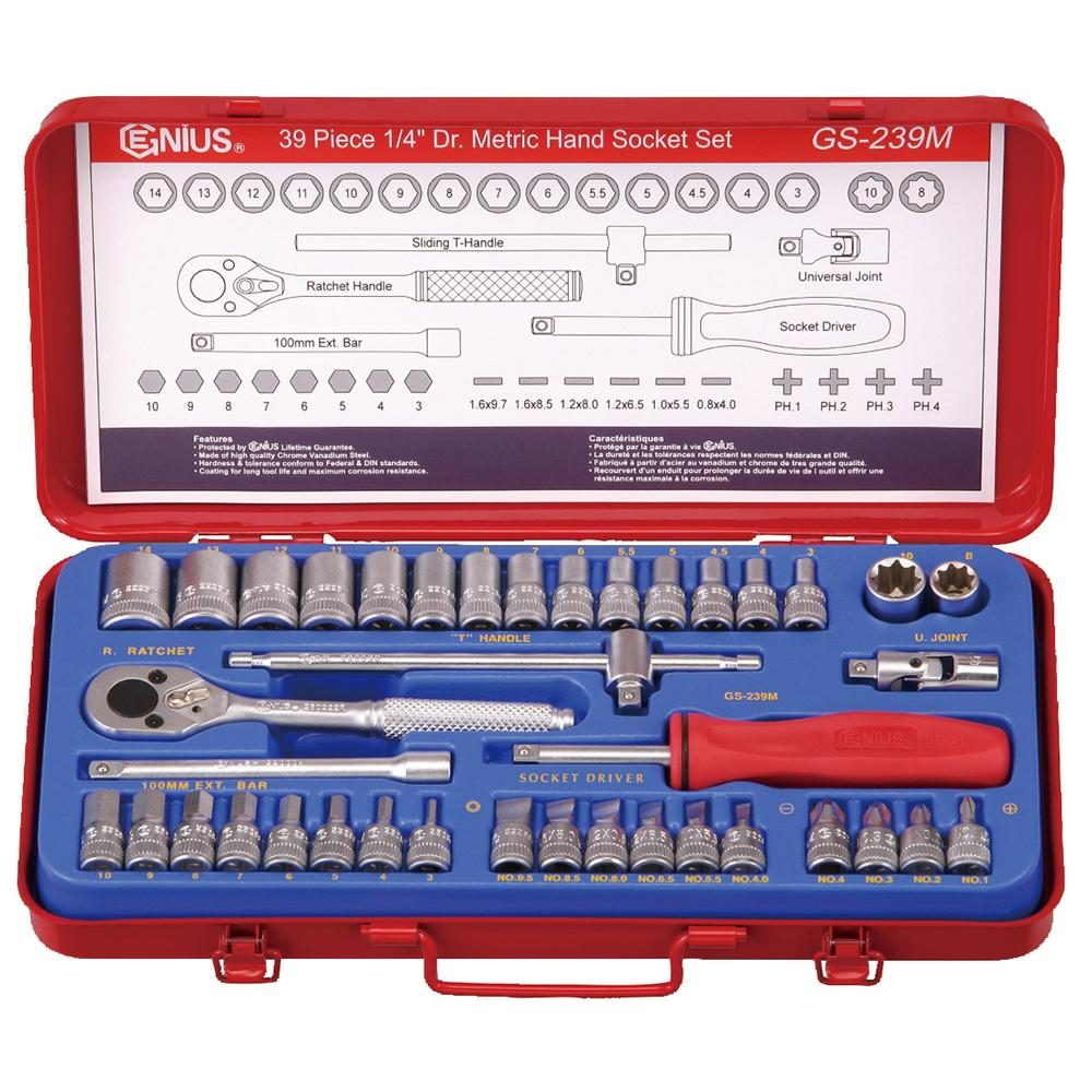 Genius — Hand Socket Set GS-239M