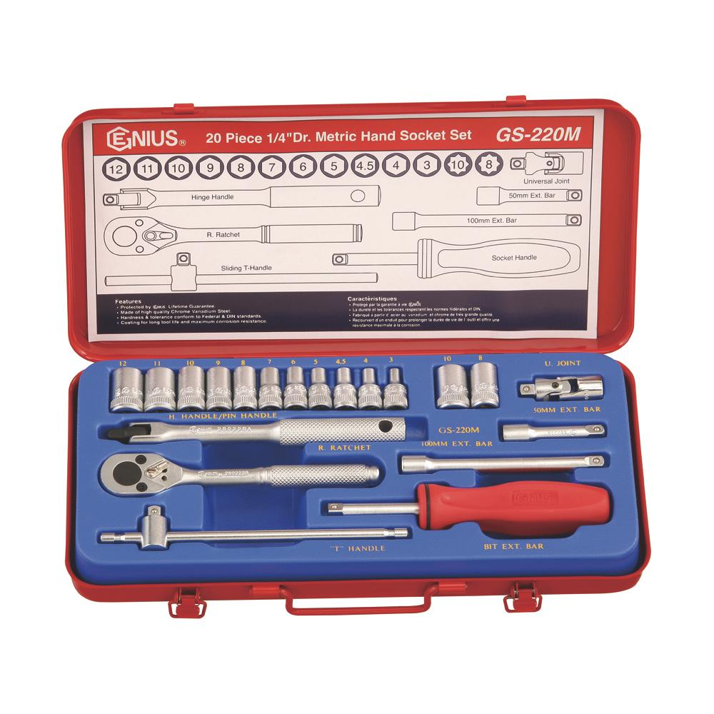 Genius — Hand Socket Set GS-220M