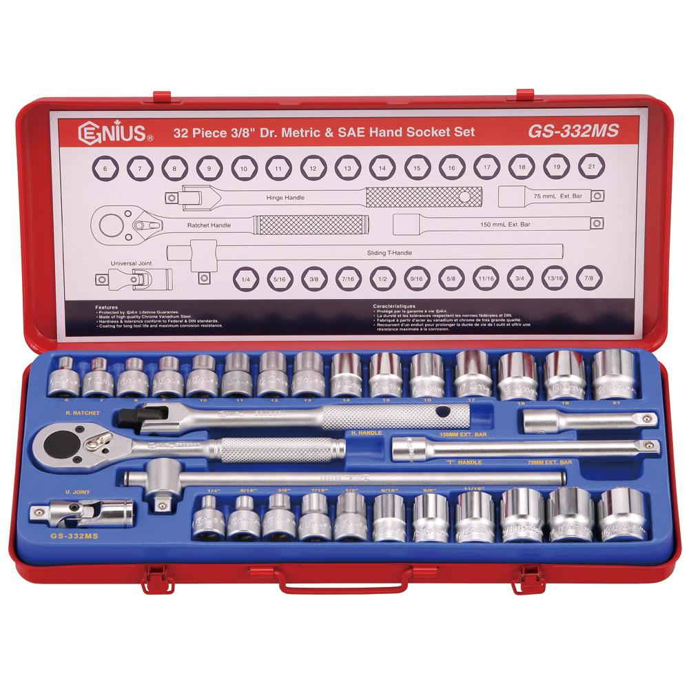Genius — Hand Socket Set GS-332MS
