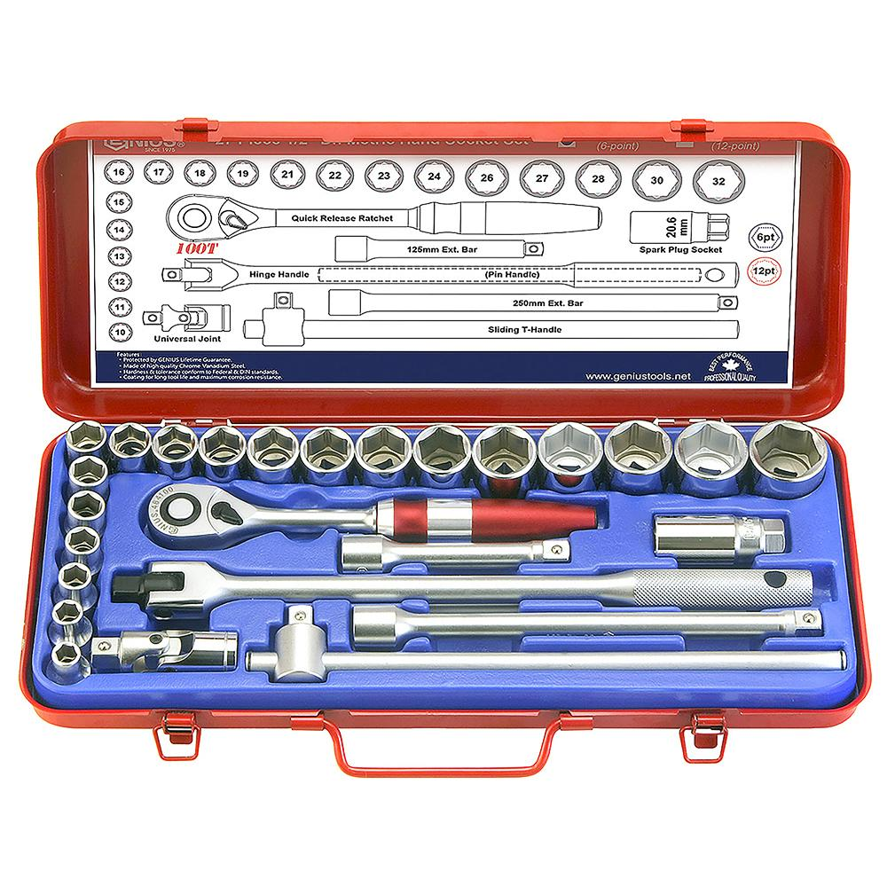 Genius — Hand Socket Set GS-427MX