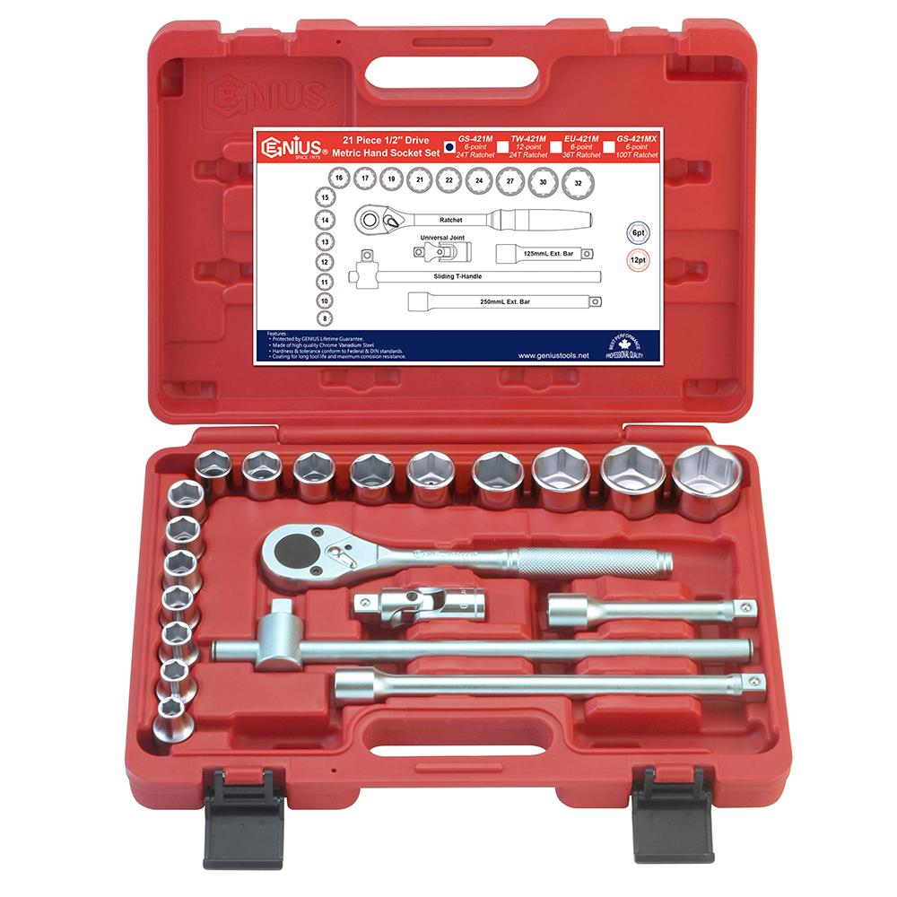 Genius — Hand Socket Set GS-421M