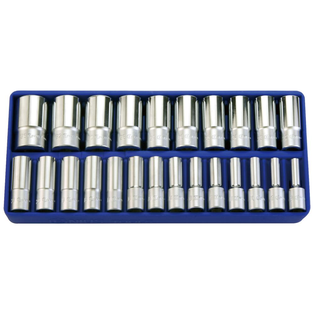 Genius — Deep Hand Socket Set DS-424M