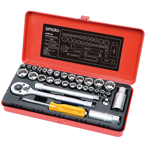 SMATO — Socket Wrench Set 1/4" 3/8" 33pcs