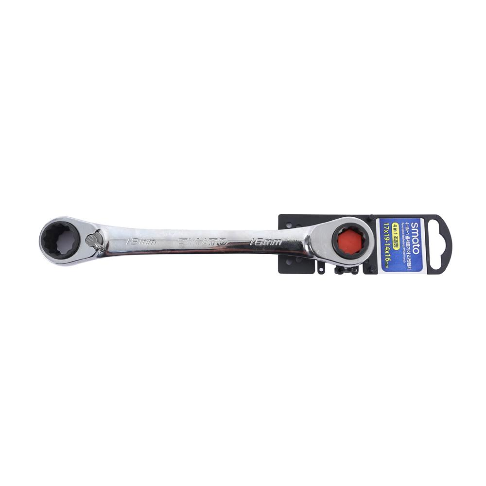 SMATO — Reversible Ratcheting Offset Wrench 4-in-1