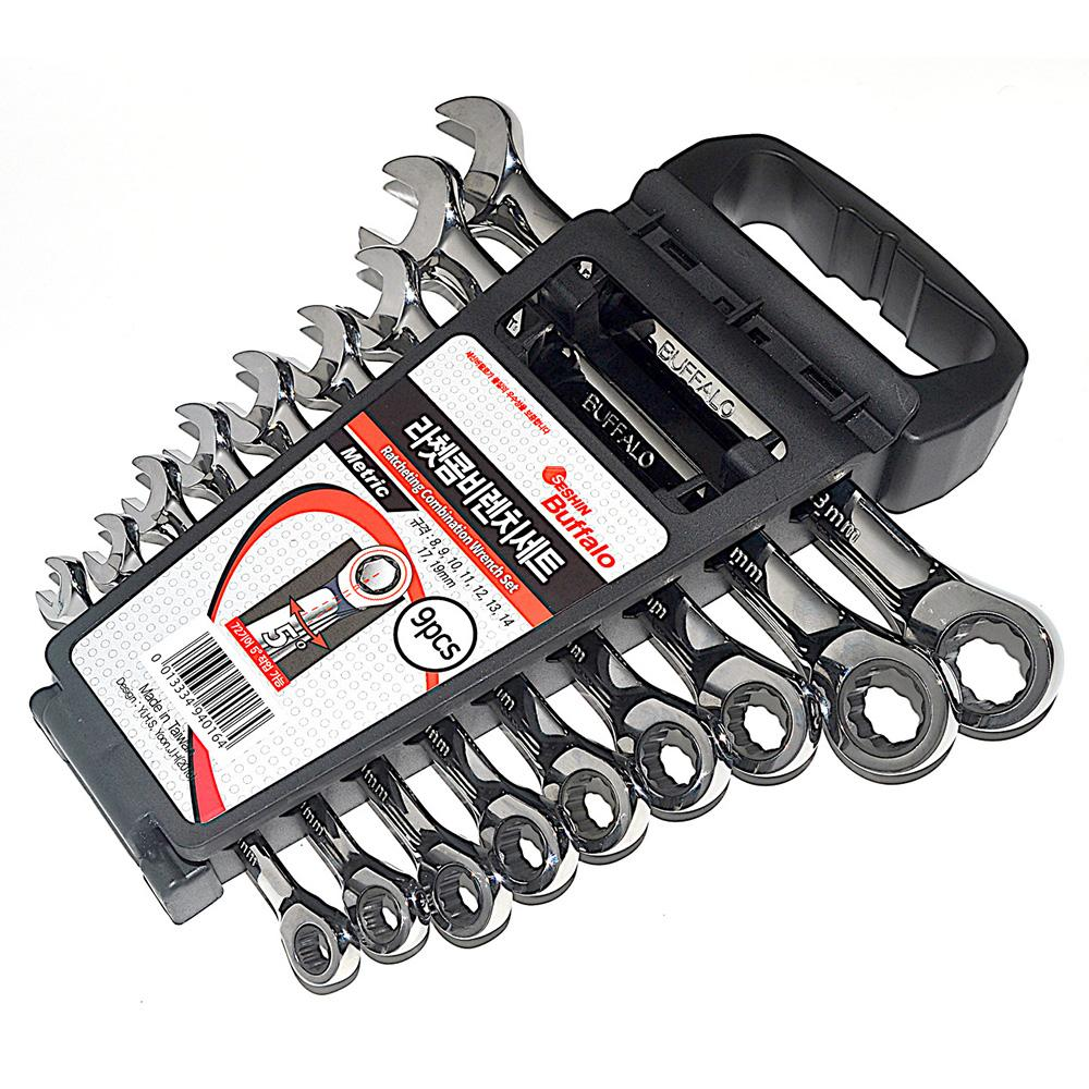 Seshin Buffalo — Ratcheting Combination Wrench Set