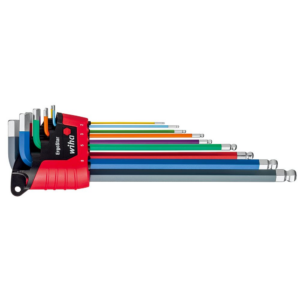 [Wiha] — Ball End Hex L-Key Set Color ERGO SB369E 9F