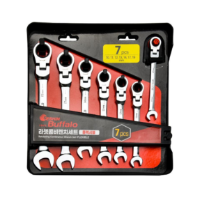 Seshin Buffalo — Ratcheting Combination Wrench Set Flexible Pro