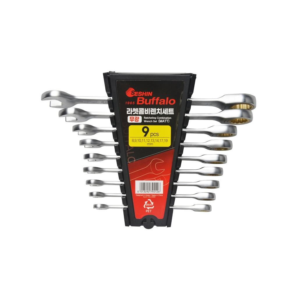 Seshin Buffalo — Ratcheting Combination Wrench Matt Set