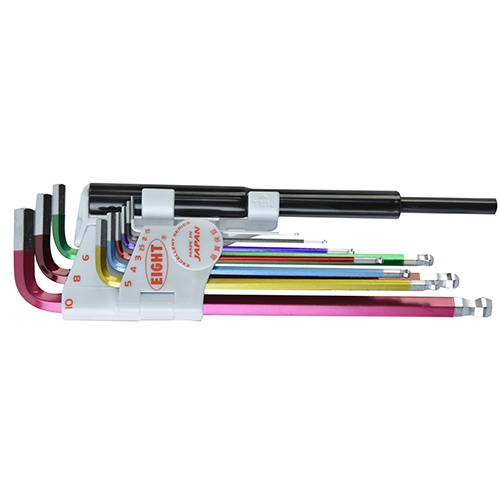 [EIGHT] — Color Ball End Hex L-Key Set 9pcs TLC-S9NP