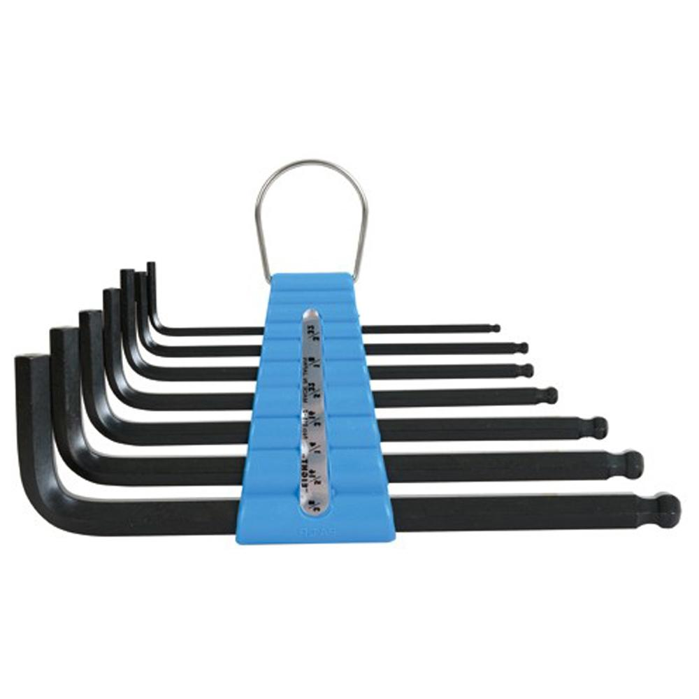 [EIGHT] — Ball End Hex L-Key Set Black Inch 7pcs 016S-2