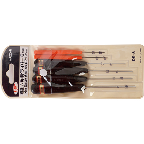 [EIGHT] — Hex Screwdriver Set 6pcs DS-6