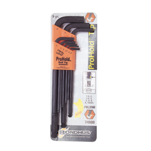 BONDHUS — Ball End Hex L-Key Set Pro-Hold