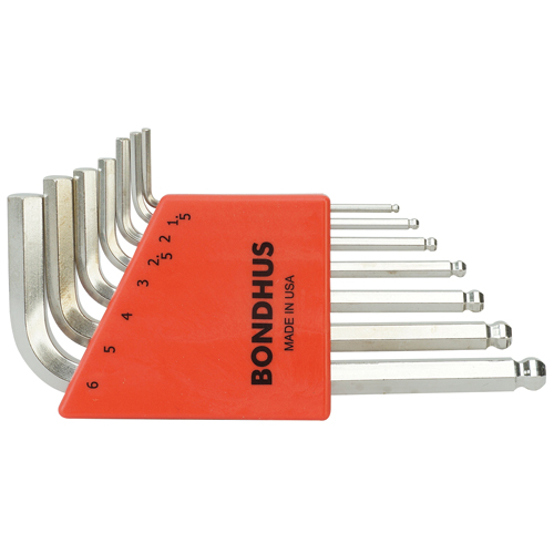 BONDHUS — Ball End Hex L-Key Set (Bright)
