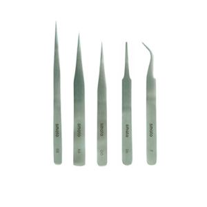 [Smato] — 5-Piece Precision Tweezers Set