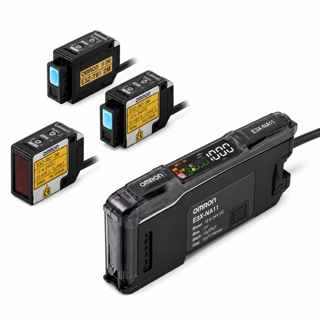 [OMRON] — E3C-LDA Laser Photoelectric Sensor Head (Diffuse / Retro-reflective, Spot/Line/Area)